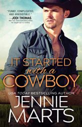 It Started with a Cowboy by Jennie Marts Paperback Book